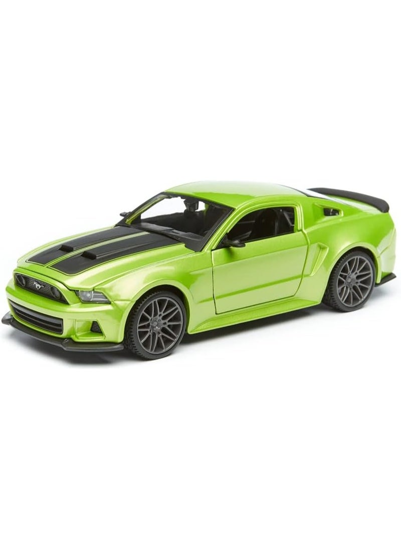Tobar 1:24 Scale 2014 Ford Mustang GT Die-Cast Car with Opening Doors, Hood & Detailed Chassis