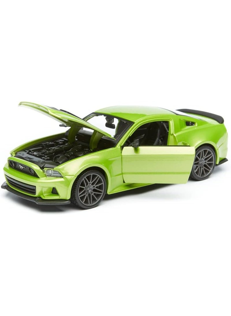 Tobar 1:24 Scale 2014 Ford Mustang GT Die-Cast Car with Opening Doors, Hood & Detailed Chassis