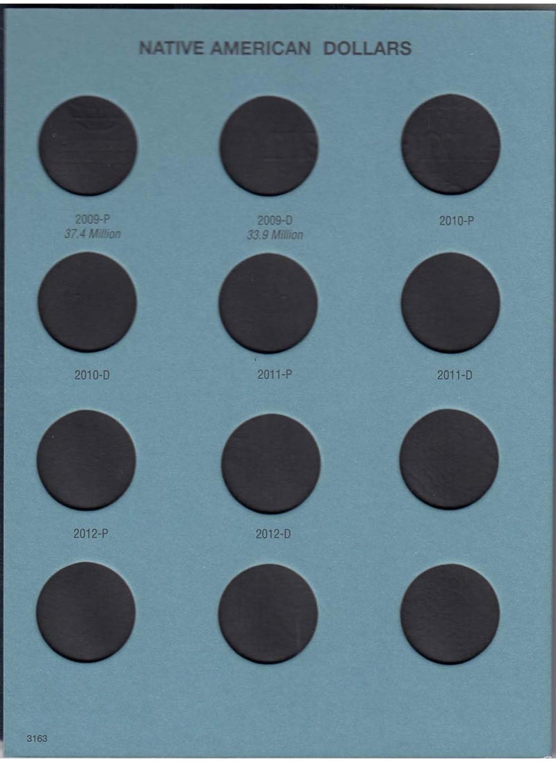 Whitman Native American Dollar Folder 2009-Date #3163