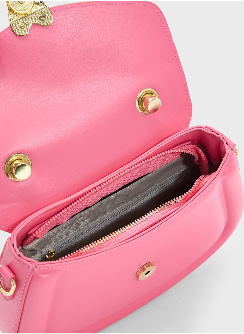 Heart Closure Satchel Bag