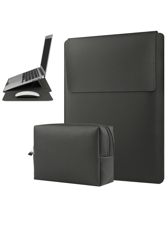 13-14 Inch Laptop Sleeve Case Leather Bag