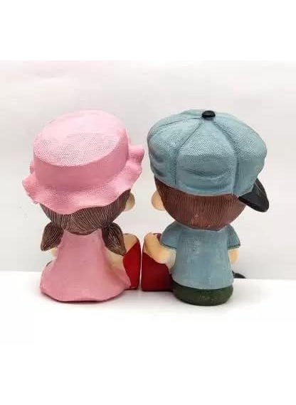 HC VILLA Mini Couples Miniature Valentines Day Romantic Gift for Boyfriend Girlfriend Husband Wife Perfect for Teddy Day Rose Day Wedding Anniversary Birthday Gifts Decorative Dolls Showpiece