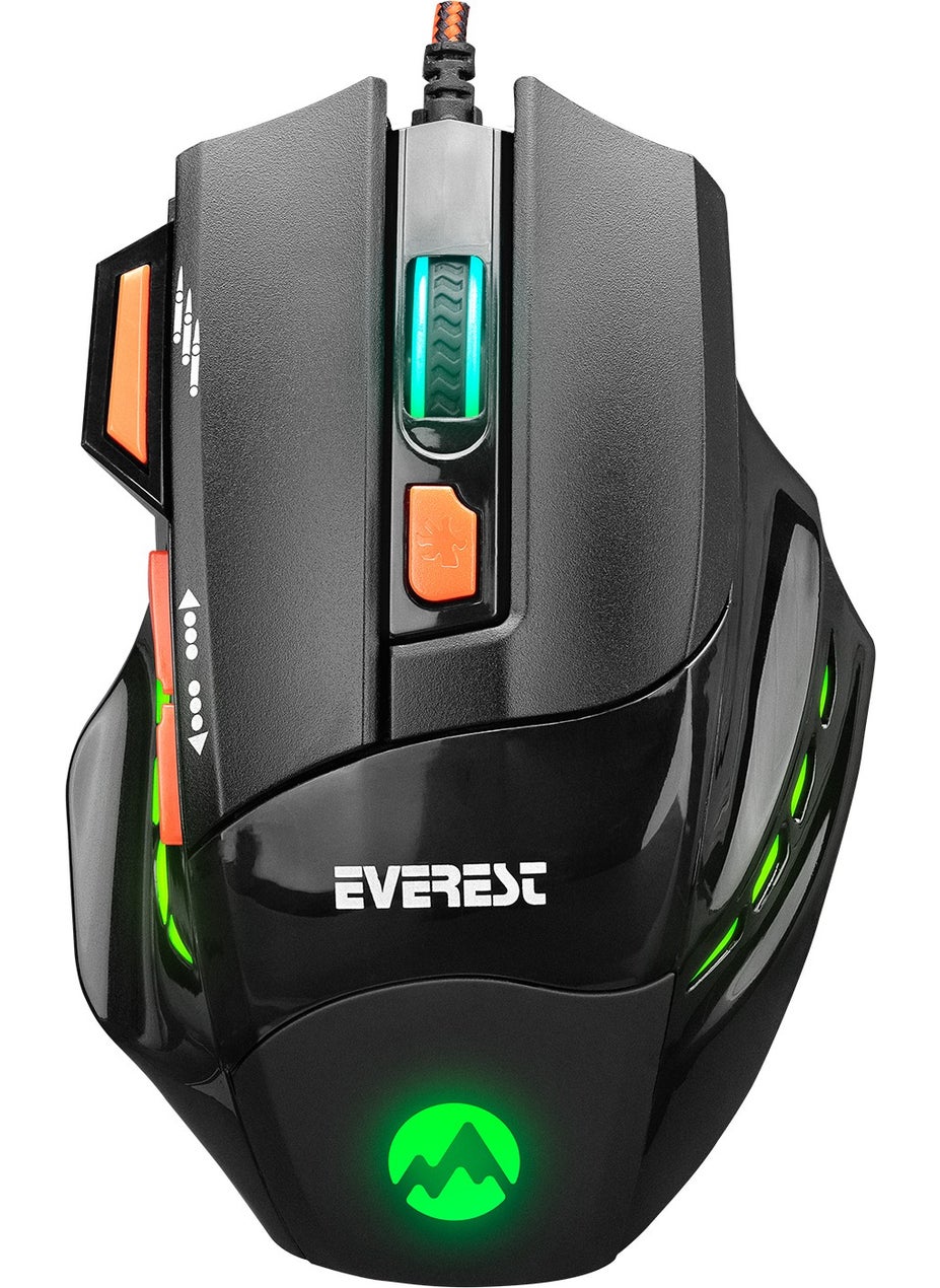 SGM-X7 Usb Black Macro 7200dpi Gaming Mouse +Gaming Mouse Pad