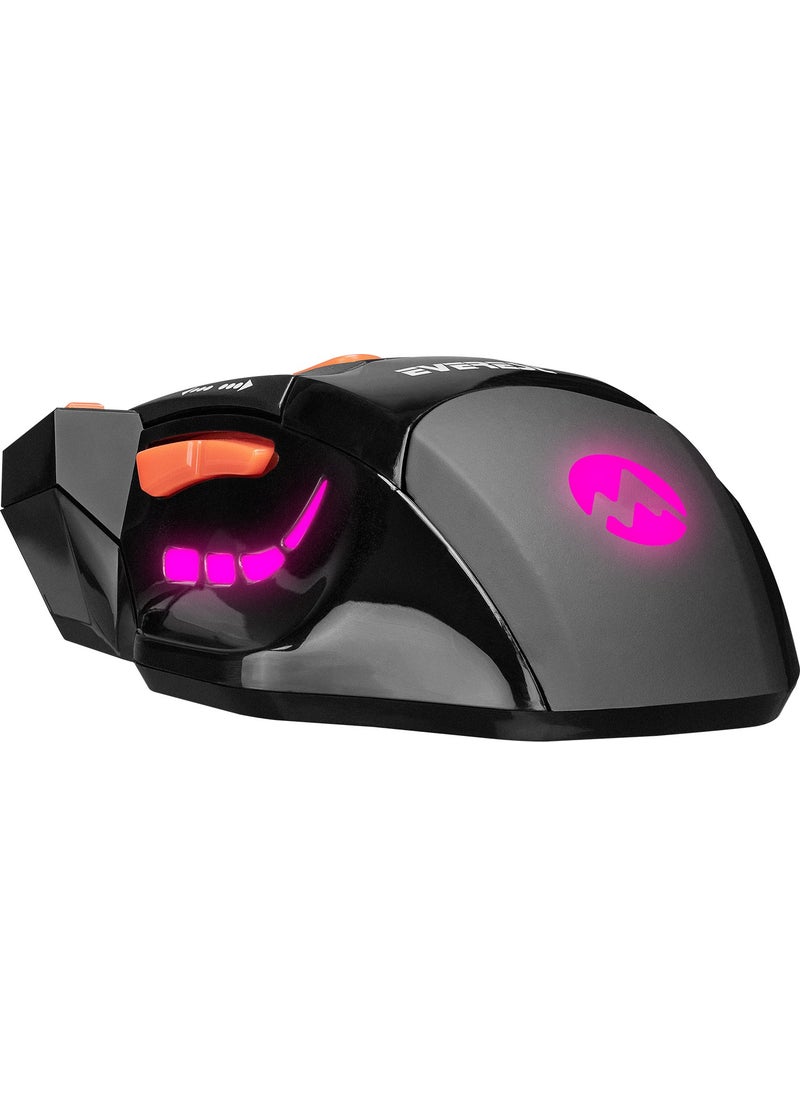 SGM-X7 Usb Black Macro 7200dpi Gaming Mouse +Gaming Mouse Pad