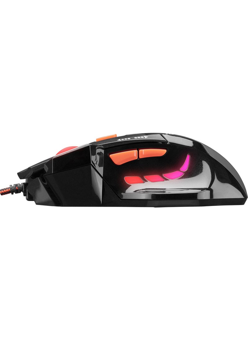SGM-X7 Usb Black Macro 7200dpi Gaming Mouse +Gaming Mouse Pad