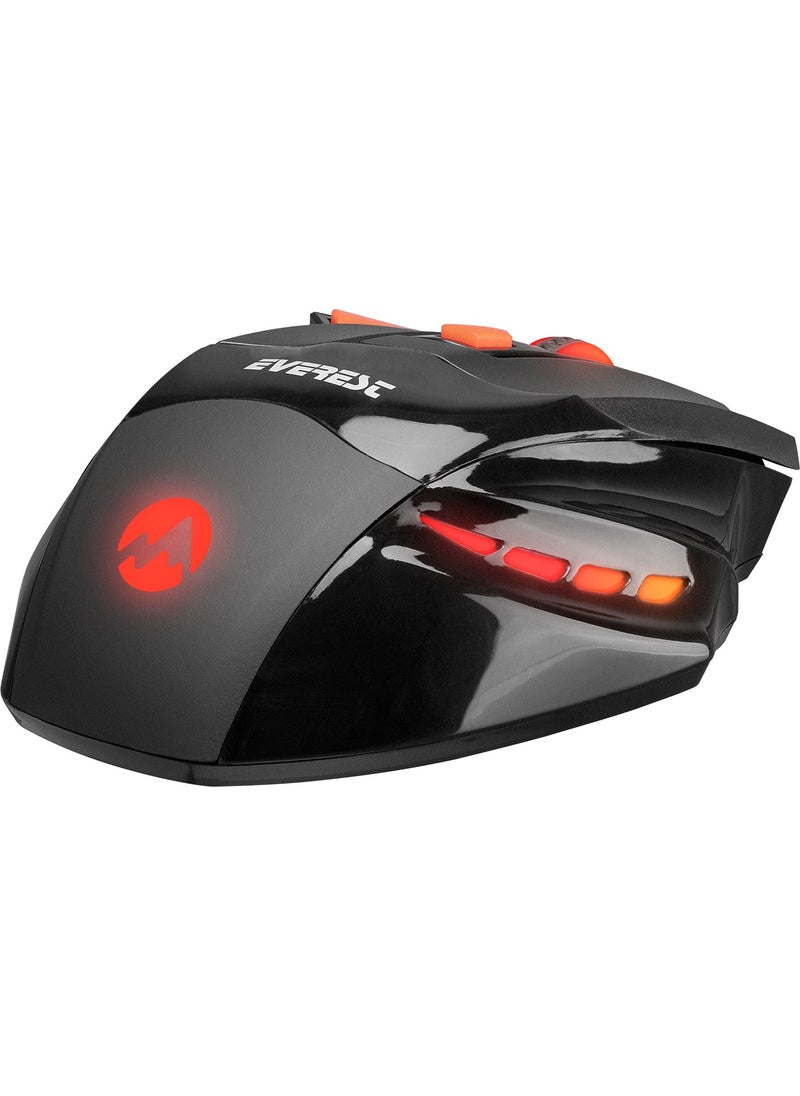 SGM-X7 Usb Black Macro 7200dpi Gaming Mouse +Gaming Mouse Pad