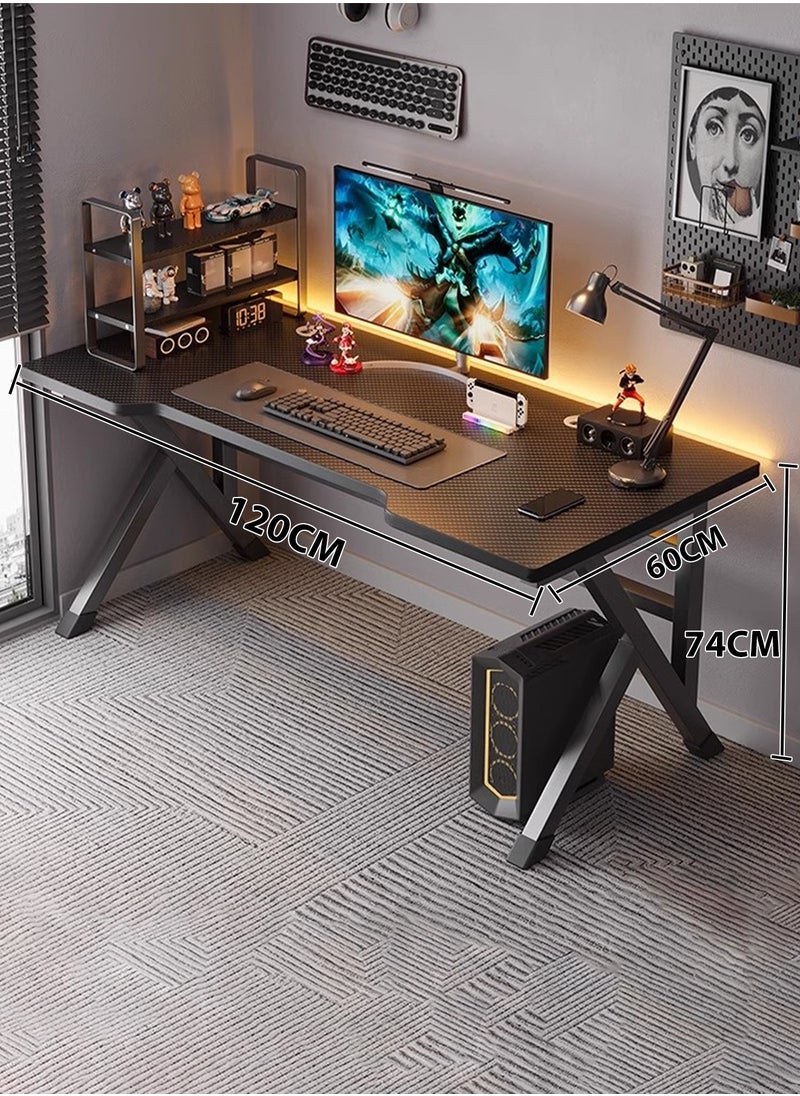 U-LIAN Gaming Table,Small Gaming Desk,Ergonomic PC Computer Desk,Computer Table with Carbon Fibre Surface, Kids Desk,Writing Study Desk or Home Office Desks,Ideal for Students and Gamers