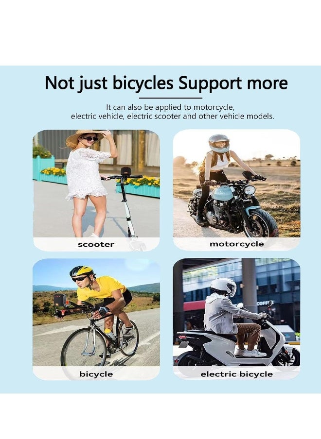 Portable Bluetooth Music Player & Speaker for Outdoor Adventures, Lightweight Bike-Mounted Device with Memory Card Support