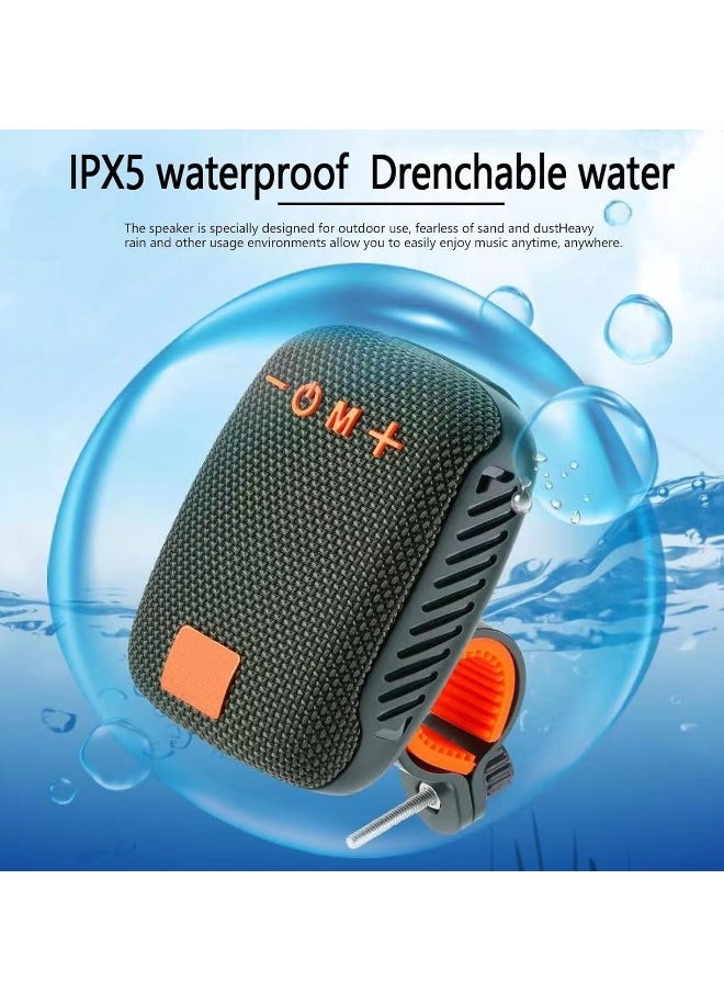 Portable Bluetooth Music Player & Speaker for Outdoor Adventures, Lightweight Bike-Mounted Device with Memory Card Support