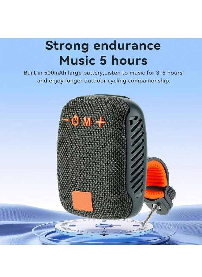 Portable Bluetooth Music Player & Speaker for Outdoor Adventures, Lightweight Bike-Mounted Device with Memory Card Support