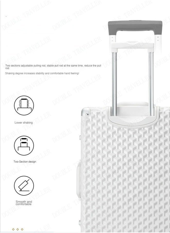 3 Pieces Aluminium Hardside 360 degree Spinner Wheels Trolley Luggage Set with TSA Lock 20/24/28 Inch