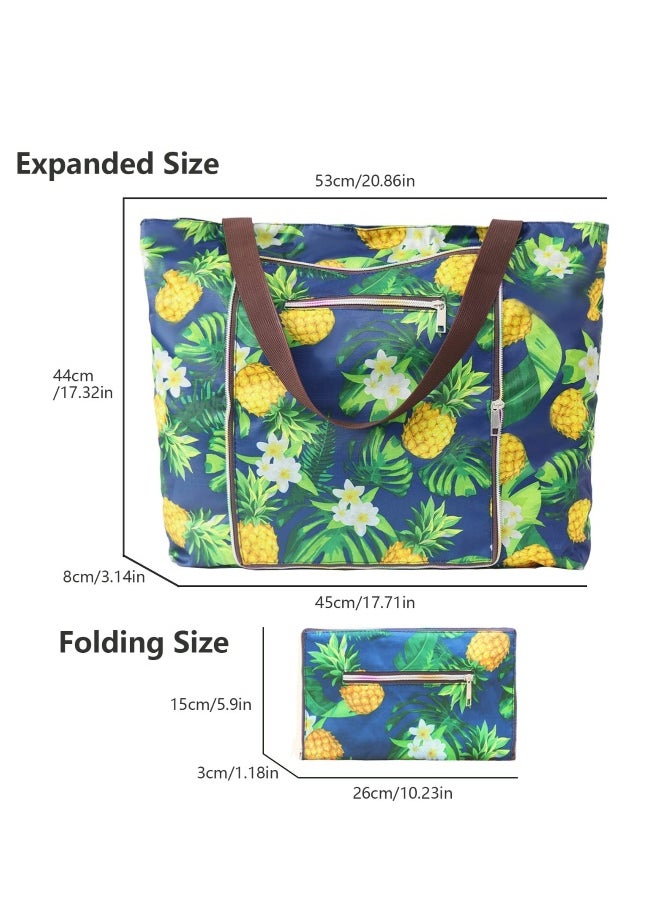 Beach Bags for Women, Women canvas Tote Bag, Canvas Bag with Zipper for Beach Travel Pool Shopping