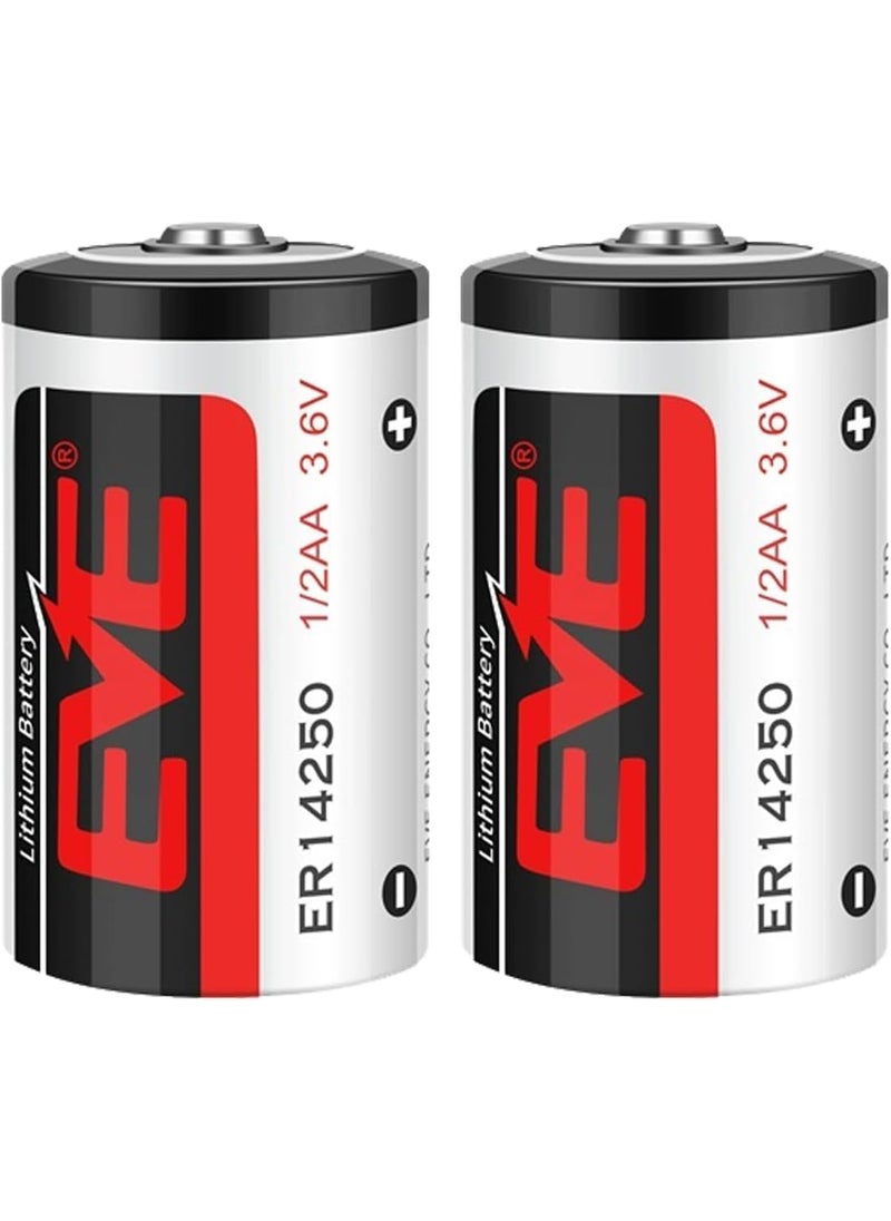 Microusb Battery Compatible for EVE ER14250 36V 12AA Lithium Battery Pack of 2