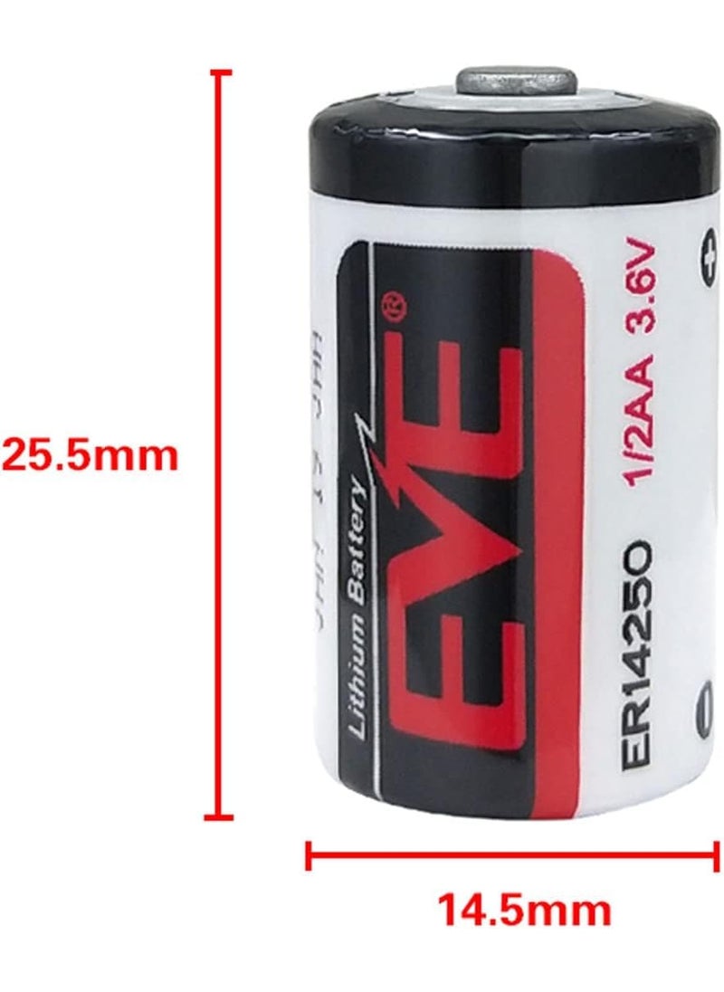 Microusb Battery Compatible for EVE ER14250 36V 12AA Lithium Battery Pack of 2