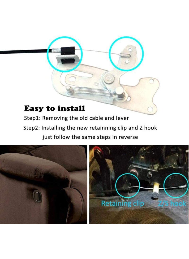 ttmagic Universal Recliner Release Cable Replacement Part Fits Ashley Lazy Boy and Most Recliner Sofa Brand