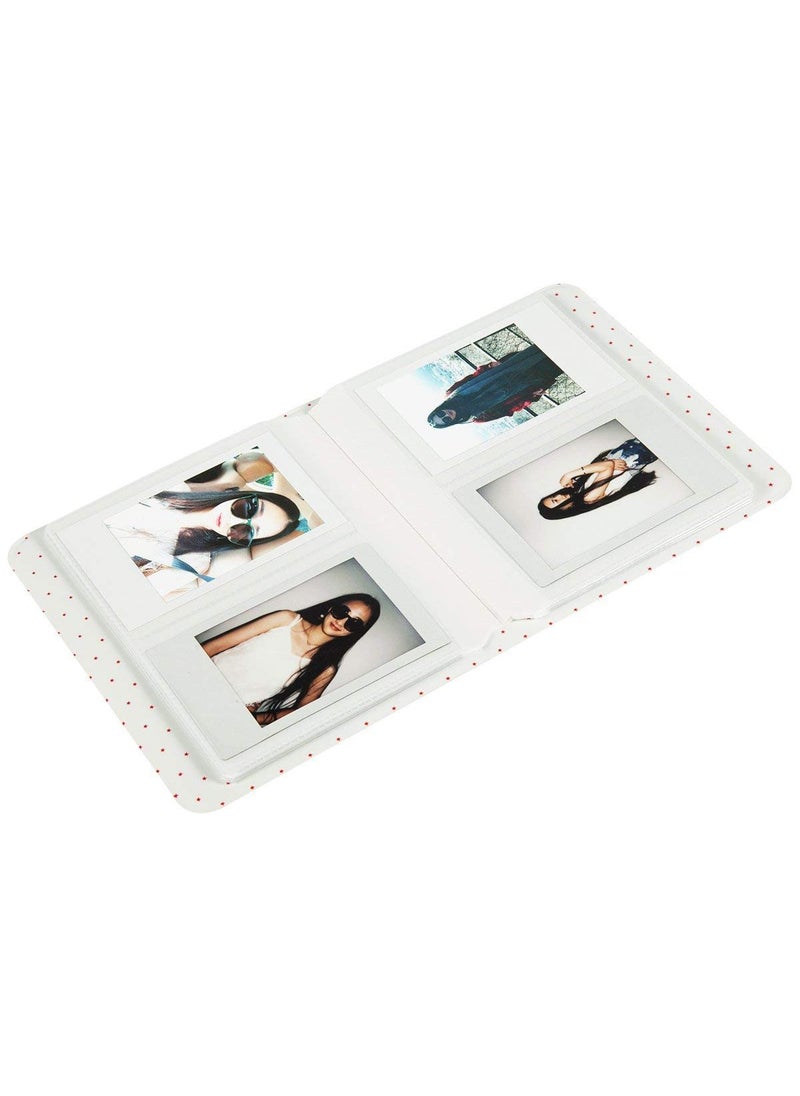 ZIKKON 64 Pockets Photo Album for Fujifilm Instax Mini 12 11 9 8 40 99 Evo Liplay 7S Instant CameraMini Link Printer Polaroid Snap Touch PIC300 Z2300 Mint Zip Instant Camera Printer Ice blue
