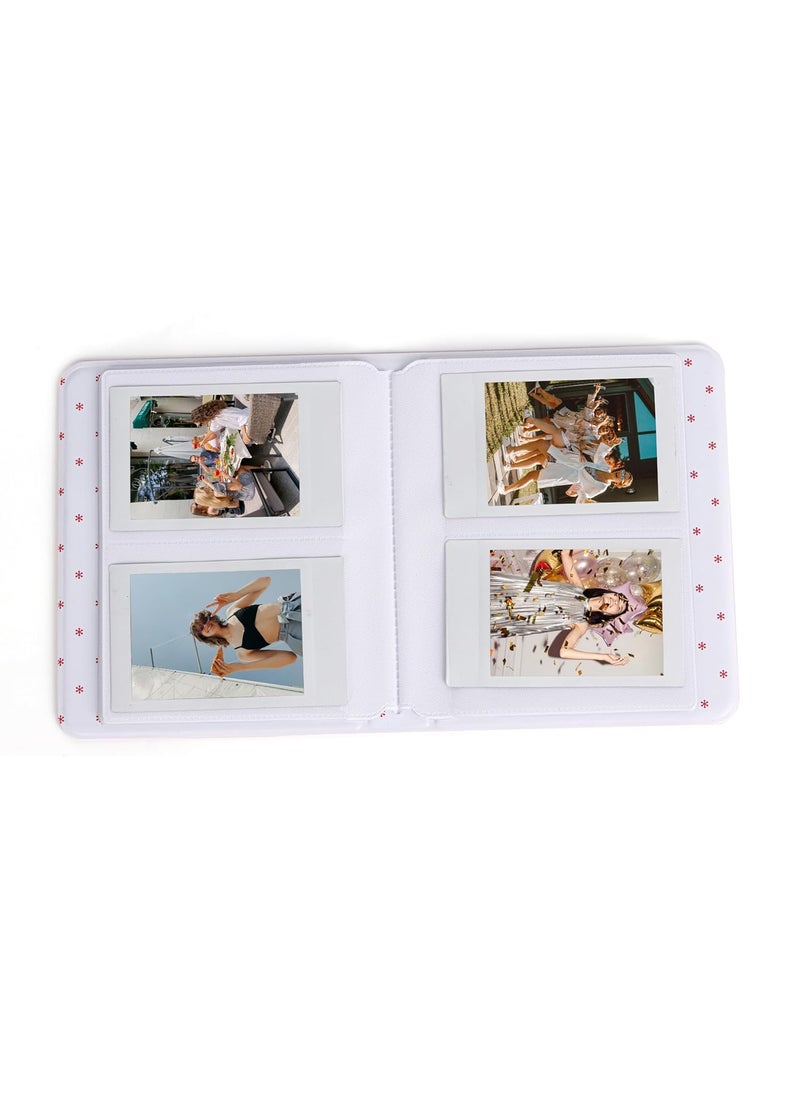 ZIKKON 64 Pockets Photo Album for Fujifilm Instax Mini 12 11 9 8 40 99 Evo Liplay 7S Instant CameraMini Link Printer Polaroid Snap Touch PIC300 Z2300 Mint Zip Instant Camera Printer Pastel Blue
