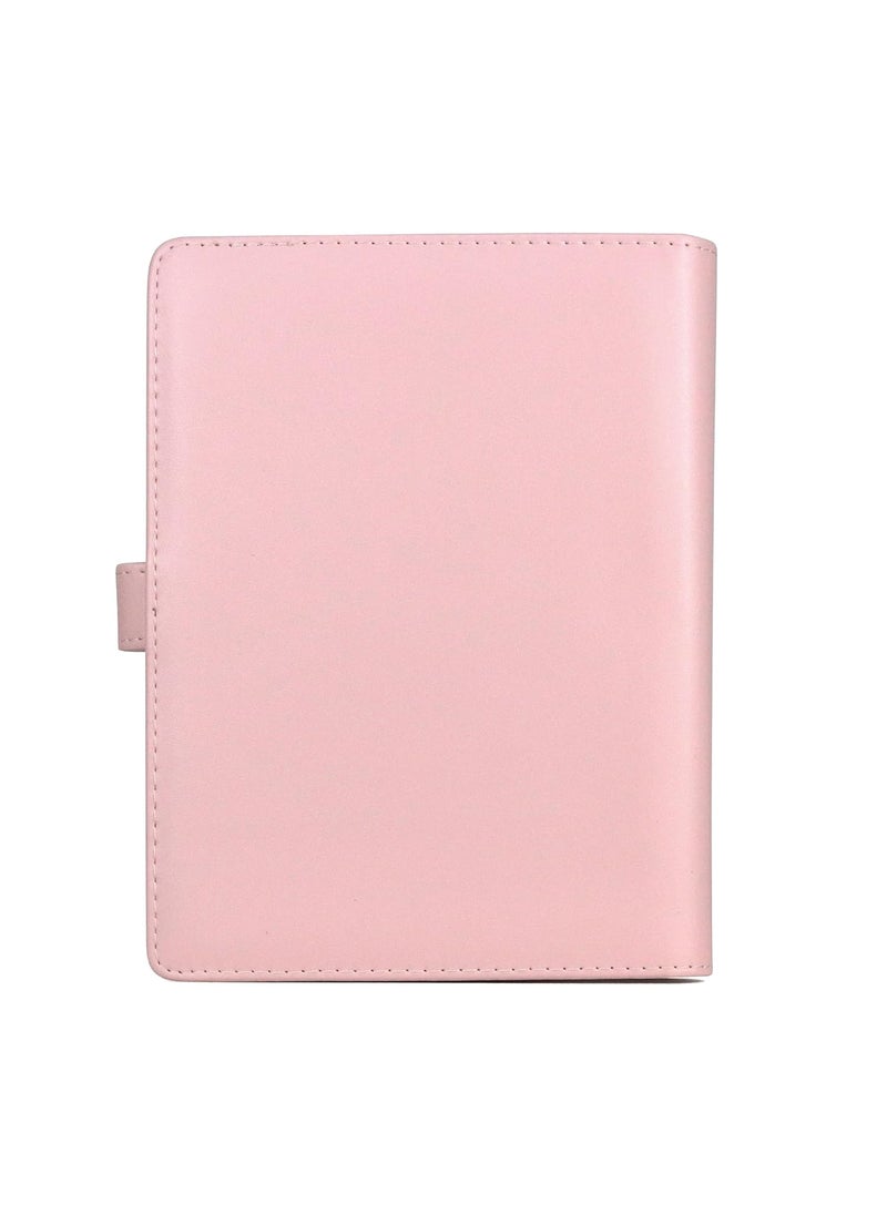 ZIKKON 128 Pockets Lock Photo Album Compatible with Fujifilm Instax Mini 12 11 90 70 99 9 8S 8 7S Instant Camera Polaroid Snap SnapTouch PIC300 Z2300 Mint Zip Instant Camera PrinterBlush pink