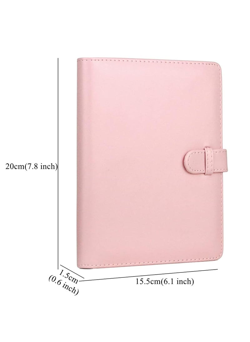 ZIKKON 128 Pockets Lock Photo Album Compatible with Fujifilm Instax Mini 12 11 90 70 99 9 8S 8 7S Instant Camera Polaroid Snap SnapTouch PIC300 Z2300 Mint Zip Instant Camera PrinterBlush pink