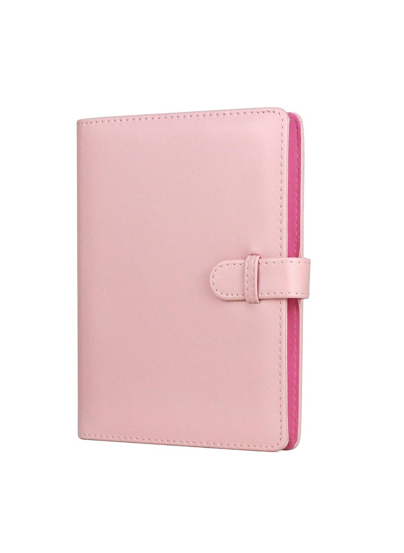 ZIKKON 128 Pockets Lock Photo Album Compatible with Fujifilm Instax Mini 12 11 90 70 99 9 8S 8 7S Instant Camera Polaroid Snap SnapTouch PIC300 Z2300 Mint Zip Instant Camera PrinterBlush pink
