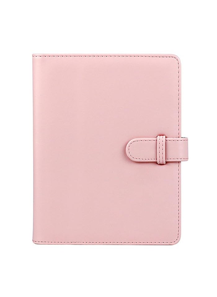 ZIKKON 128 Pockets Lock Photo Album Compatible with Fujifilm Instax Mini 12 11 90 70 99 9 8S 8 7S Instant Camera Polaroid Snap SnapTouch PIC300 Z2300 Mint Zip Instant Camera PrinterBlush pink