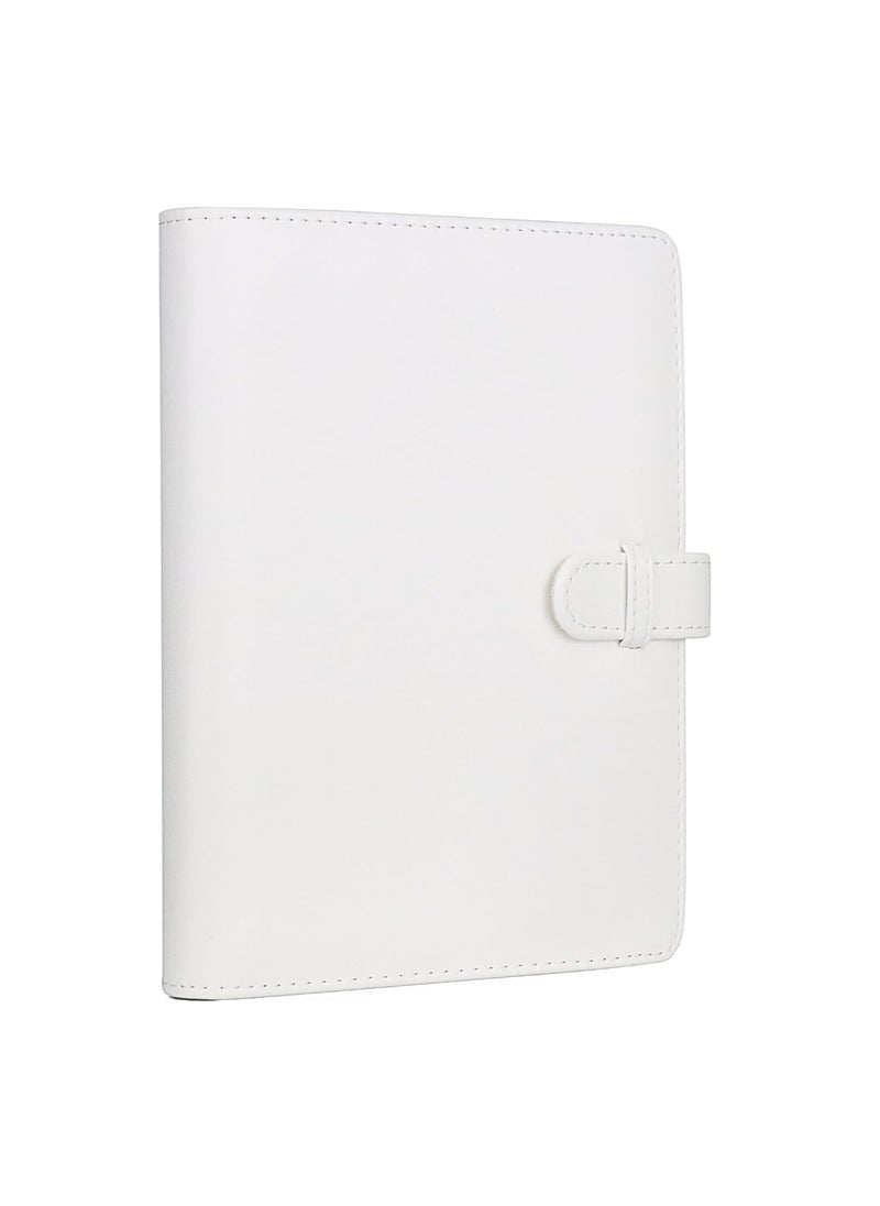 ZIKKON 128 Pockets Lock Photo Album Compatible with Fujifilm Instax Mini 12 11 90 70 99 9 8S 8 7S Instant Camera Polaroid Snap SnapTouch PIC300 Z2300 Mint Zip Instant Camera Printer Ice White