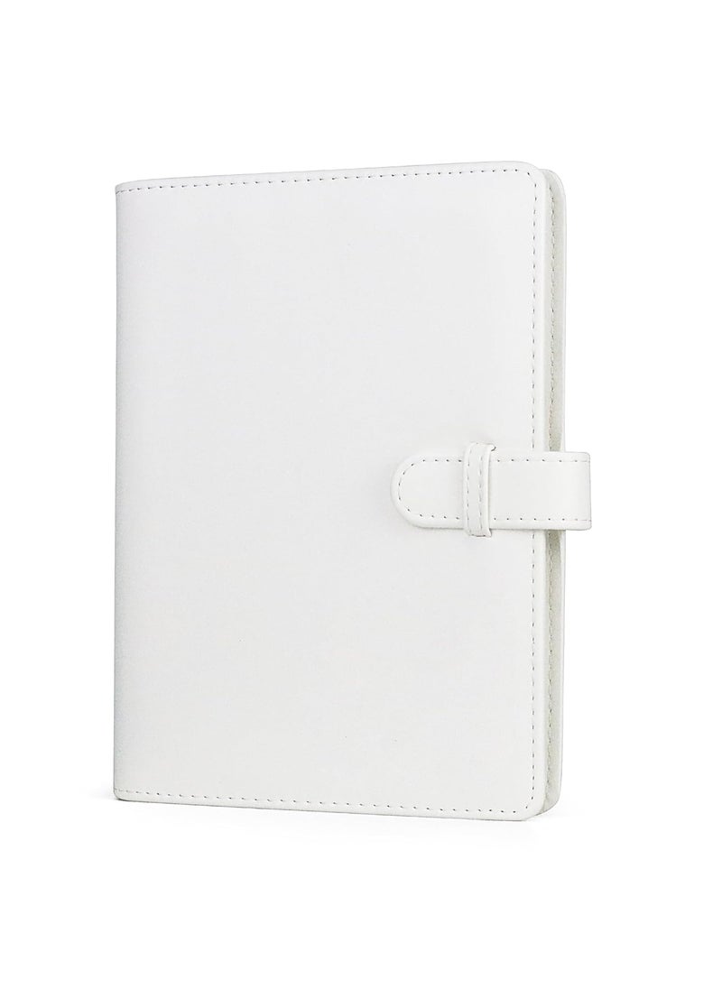 ZIKKON 128 Pockets Lock Photo Album Compatible with Fujifilm Instax Mini 12 11 90 70 99 9 8S 8 7S Instant Camera Polaroid Snap SnapTouch PIC300 Z2300 Mint Zip Instant Camera Printer Ice White