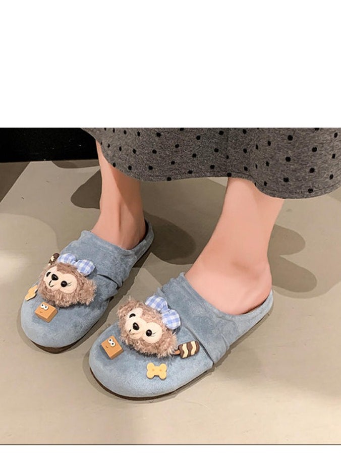 Cute Cartoon Fashionable Versatile Baotou Slippers