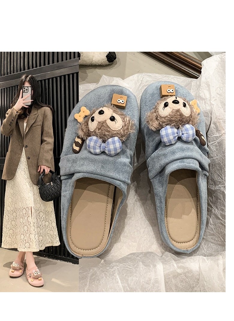Cute Cartoon Fashionable Versatile Baotou Slippers