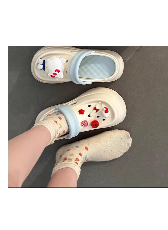 Cute Cartoon Fashionable Versatile Baotou Slippers