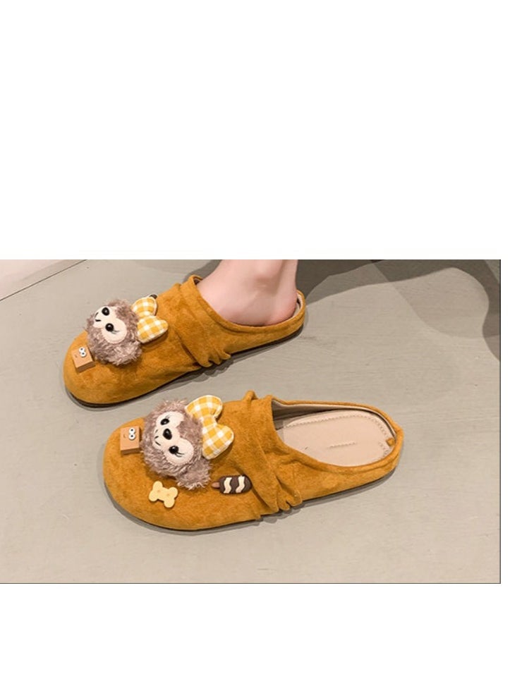 Cute Cartoon Fashionable Versatile Baotou Slippers