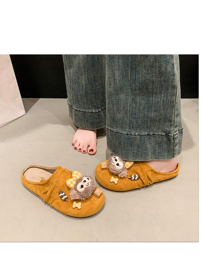 Cute Cartoon Fashionable Versatile Baotou Slippers