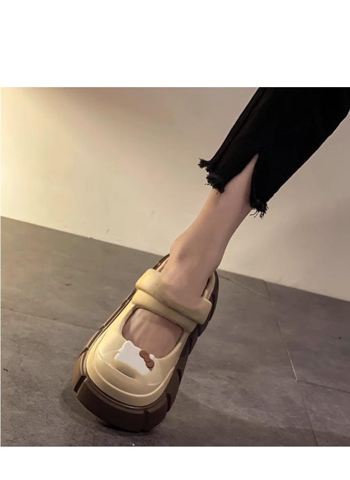 Cute Cartoon Fashionable Versatile Baotou Slippers
