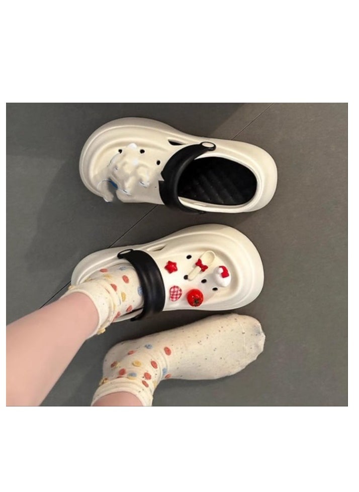 Cute Cartoon Fashionable Versatile Baotou Slippers
