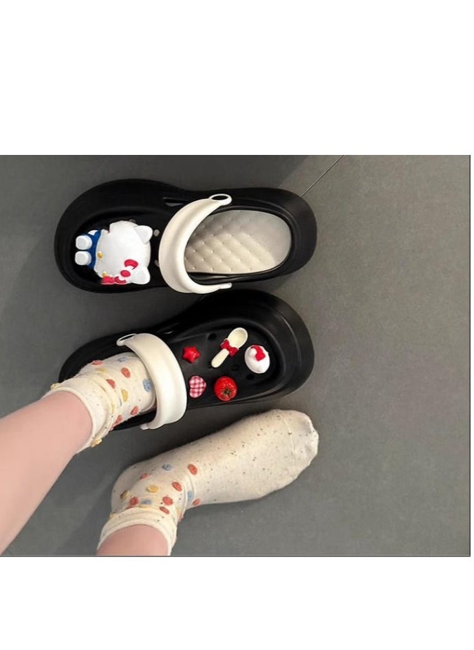 Cute Cartoon Fashionable Versatile Baotou Slippers