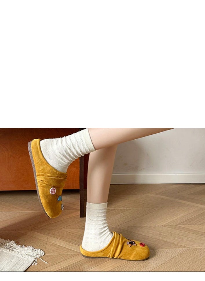 Cute Cartoon Fashionable Versatile Baotou Slippers