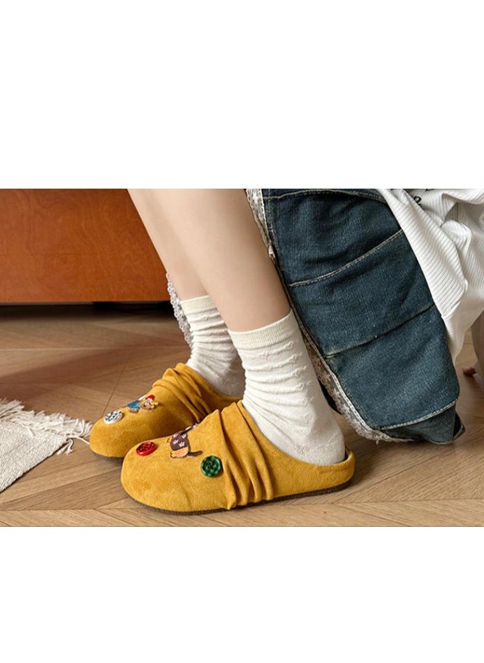 Cute Cartoon Fashionable Versatile Baotou Slippers
