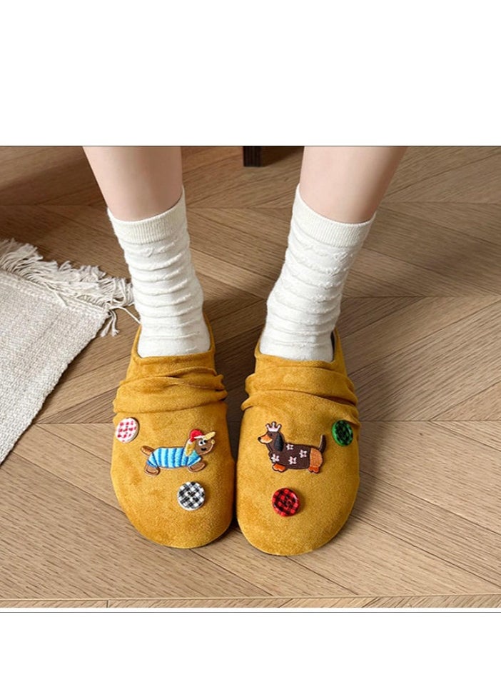 Cute Cartoon Fashionable Versatile Baotou Slippers