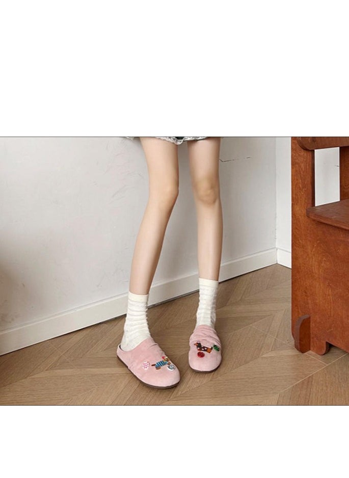 Cute Cartoon Fashionable Versatile Baotou Slippers