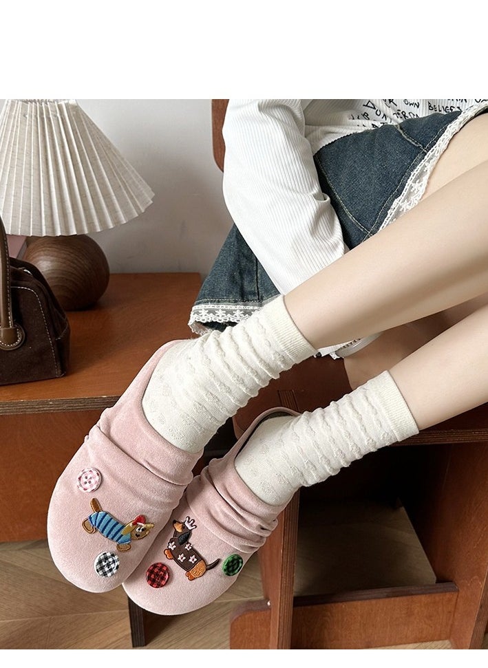 Cute Cartoon Fashionable Versatile Baotou Slippers