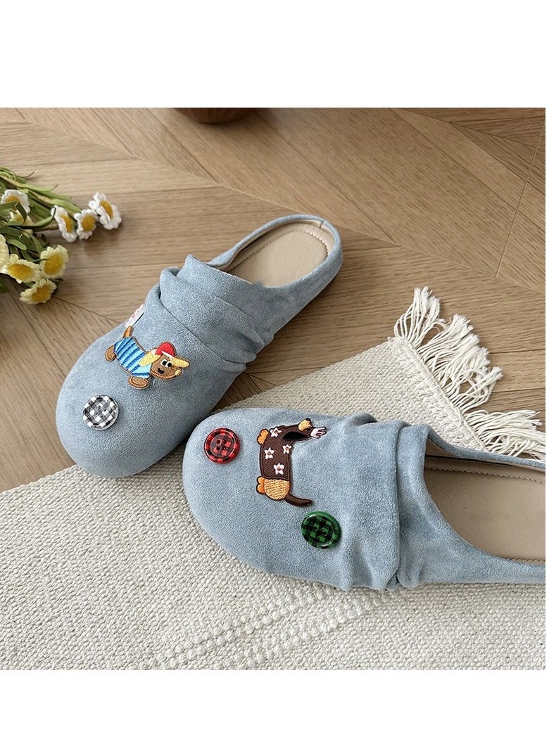 Cute Cartoon Fashionable Versatile Baotou Slippers