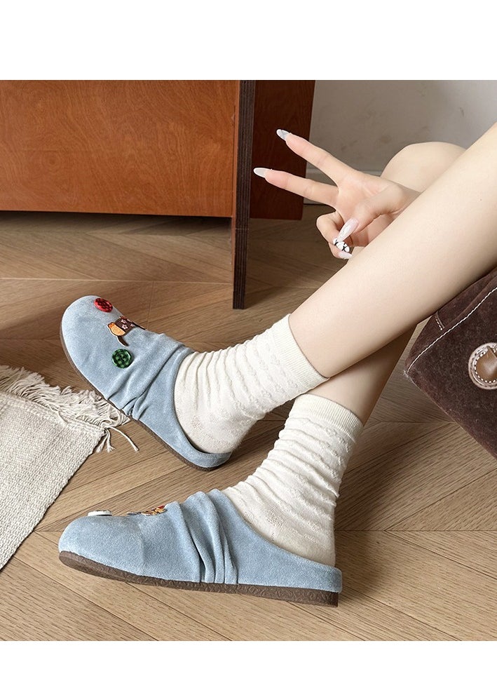 Cute Cartoon Fashionable Versatile Baotou Slippers