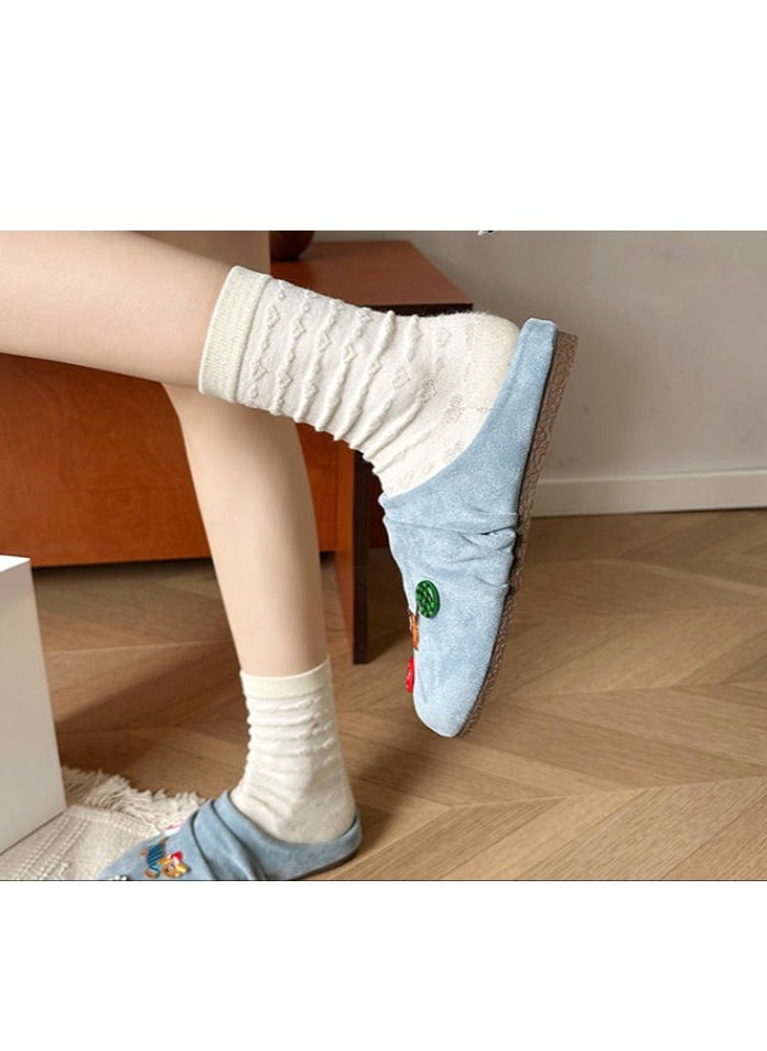 Cute Cartoon Fashionable Versatile Baotou Slippers