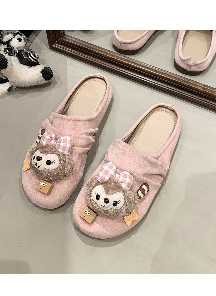 Cute Cartoon Fashionable Versatile Baotou Slippers