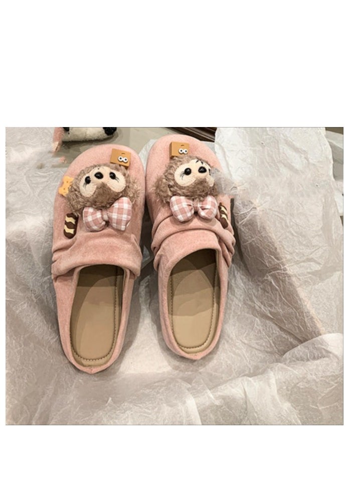 Cute Cartoon Fashionable Versatile Baotou Slippers