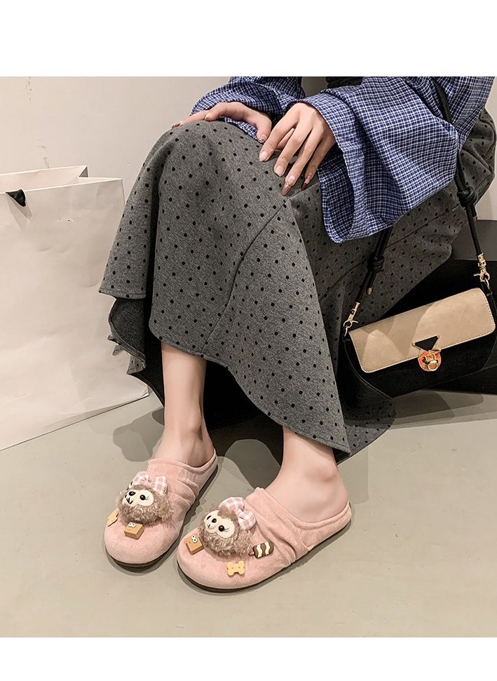Cute Cartoon Fashionable Versatile Baotou Slippers