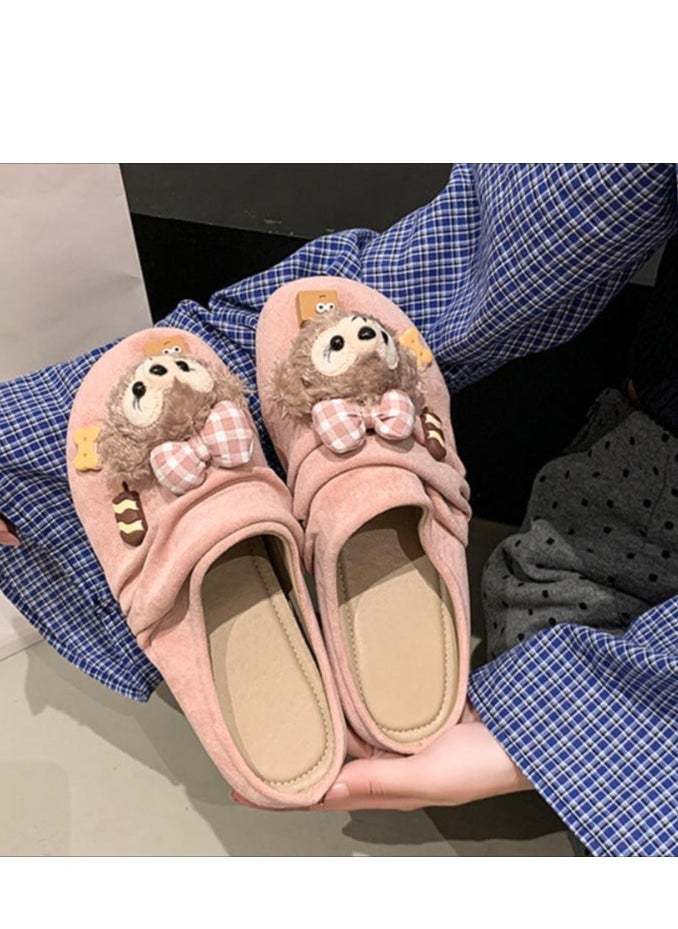 Cute Cartoon Fashionable Versatile Baotou Slippers