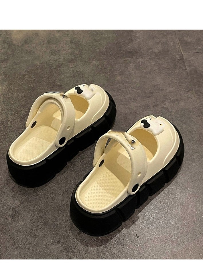 Cute Cartoon Fashionable Versatile Baotou Slippers