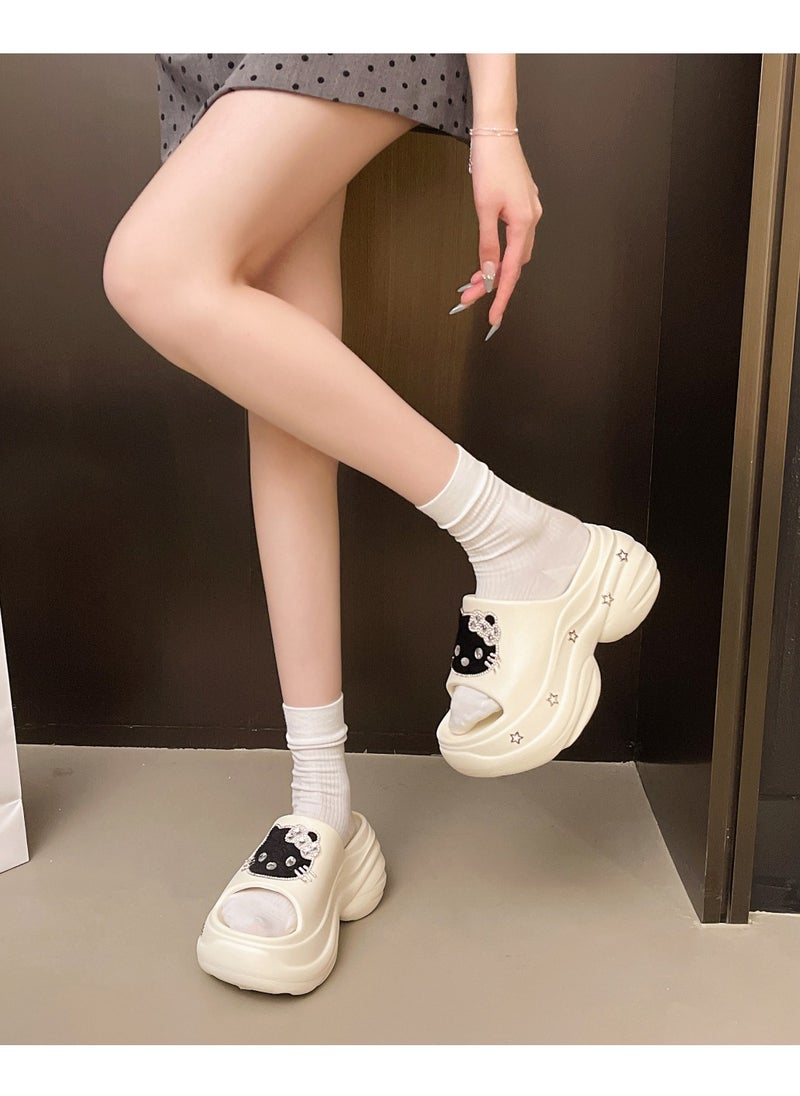 Cute Cartoon Fashionable Versatile Baotou Slippers
