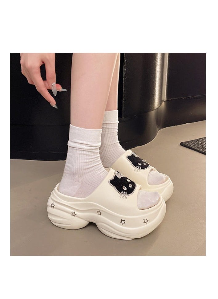 Cute Cartoon Fashionable Versatile Baotou Slippers